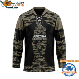 Anaheim Ducks Custom Honoring Veterans Camo Hockey Jersey 1