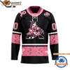 Anaheim Ducks In October We Wear Pink Breast Cancer Design Hockey Jersey 1 1