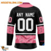 Anaheim Ducks In October We Wear Pink Breast Cancer Design Hockey Jersey 2