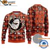 Anaheim Ducks Snow Tree Christmas Ugly Sweater Custom Name And Custom Number
