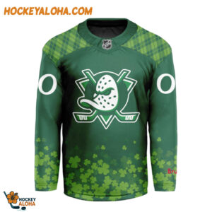 Anaheim Ducks Stpatricks Day New Design Patricks Day Jersey Hockey Jersey 1