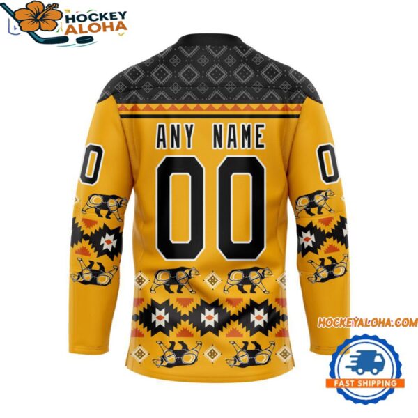 Boston Bruins Personalized Native American Hockey Jersey 2
