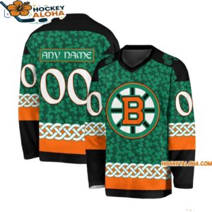Boston Bruins Special Stpatricks Day Design Hockey Jersey