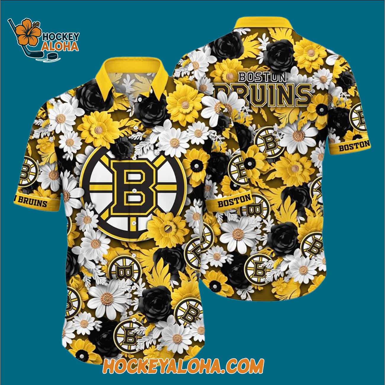 Boston Bruins Tropical Begonia Flower Pattern Summer Hawaiian Shirt Boston Bruins Tropical Begonia Flower Pattern Summer Hawaiian Shirt