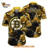 Boston Bruins Tropical Rose Pattern Summer Hawaiian Shirt 1