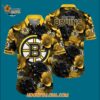 Boston Bruins Tropical Rose Pattern Summer Hawaiian Shirt 3