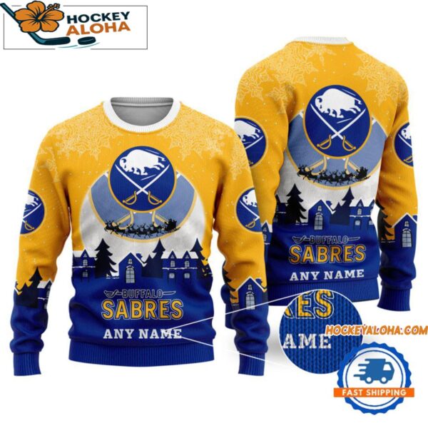 Buffalo Sabres Hockey New Design Litmited Ugly Sweater Custom Name