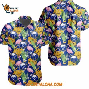 Buffalo Sabres Special Flamingo Hawaiian Button Shirt 1