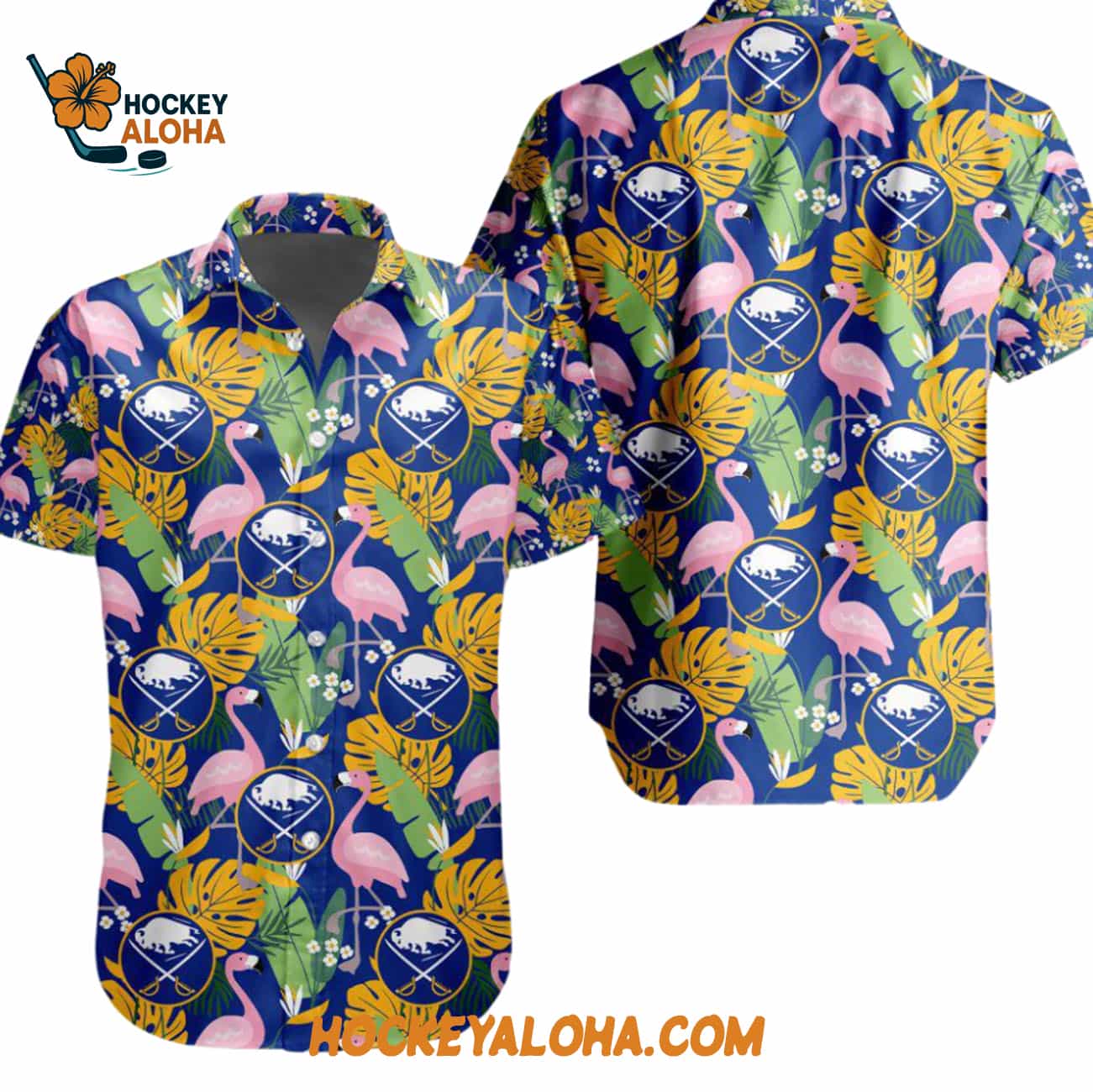 Buffalo Sabres Special Flamingo Hawaiian Button Shirt Buffalo Sabres Special Flamingo Hawaiian Button Shirt
