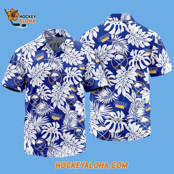 Buffalo Sabres Tropical Leafs Design Hawaiian Shirt 2