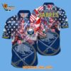 Buffalo Sabres With American Independence Day Pattern Summer Hawaiian Shirt 2