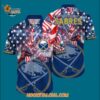 Buffalo Sabres With American Independence Day Pattern Summer Hawaiian Shirt 3