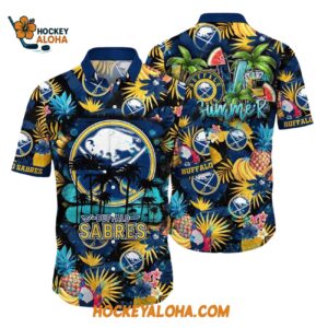 Buffalo Sabres With Tropical Fruits Summer Hawaiian Shirt 1