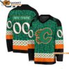 Calgary Flames Special Stpatricks Day Design Hockey Jersey