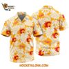 Calgary Flames Tropical Leafs Design Hawaiian Shirt 1