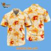 Calgary Flames Tropical Leafs Design Hawaiian Shirt 2