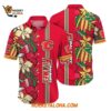 Calgary Flames Tropical Tropical Forest Floral Pattern Summer Hawaiian Shirt 1