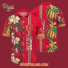 Calgary Flames Tropical Tropical Forest Floral Pattern Summer Hawaiian Shirt 4
