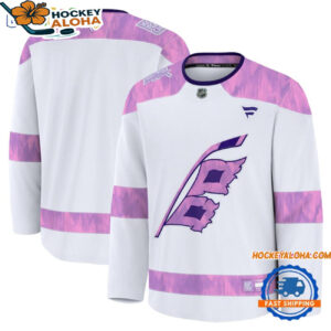 Carolina Hurricanes Hockey Jersey 2025 Fights Cancer Practice Hockey Jersey
