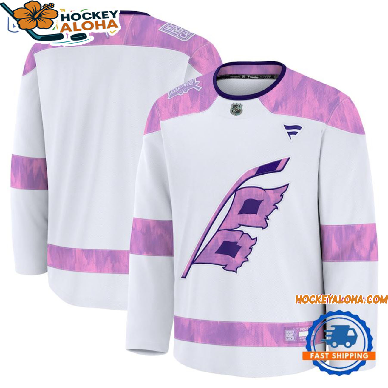 Carolina Hurricanes Hockey Jersey-2025 Fights Cancer Practice Hockey Jersey Carolina Hurricanes Hockey Jersey-2025 Fights Cancer Practice Hockey Jersey