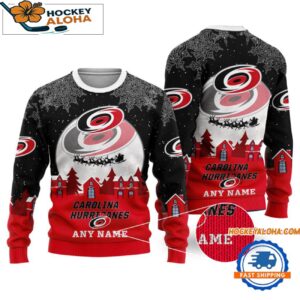 Carolina Hurricanes Hockey New Design Litmited Ugly Sweater Custom Name