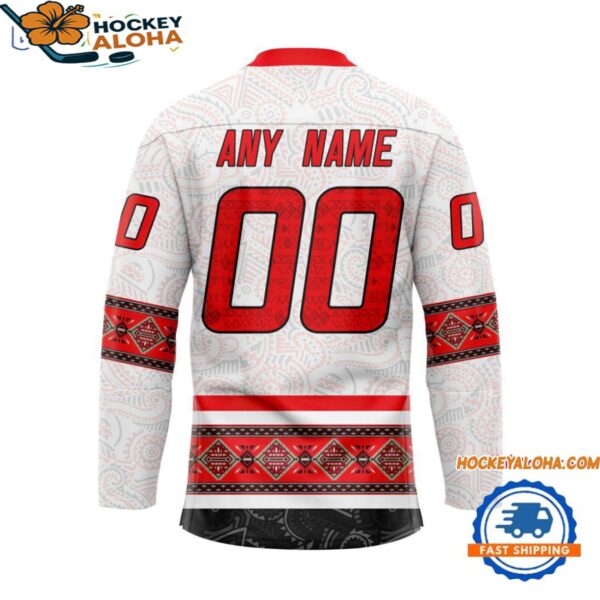 Carolina Hurricanes Personalized Native American Hockey Jersey 2