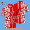 Carolina Hurricanes Tropical Apricot Blossom Pattern Summer Hawaiian Shirt 2