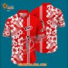 Carolina Hurricanes Tropical Apricot Blossom Pattern Summer Hawaiian Shirt 3