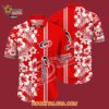 Carolina Hurricanes Tropical Apricot Blossom Pattern Summer Hawaiian Shirt 4