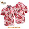 Carolina Hurricanes Tropical Leafs Design Hawaiian Shirt 1