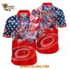 Carolina Hurricanes With American Independence Day Pattern Summer Hawaiian Shirt 1