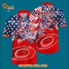 Carolina Hurricanes With American Independence Day Pattern Summer Hawaiian Shirt 3