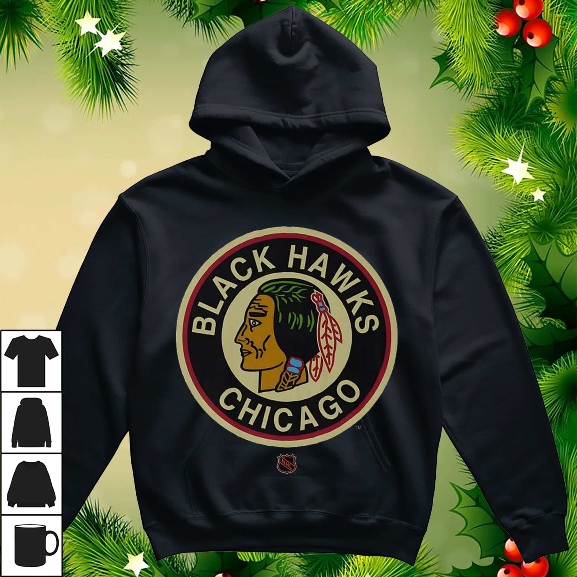 Chicago Blackhawks 1941 Retro Logo T-shirt Chicago Blackhawks 1941 Retro Logo T-shirt