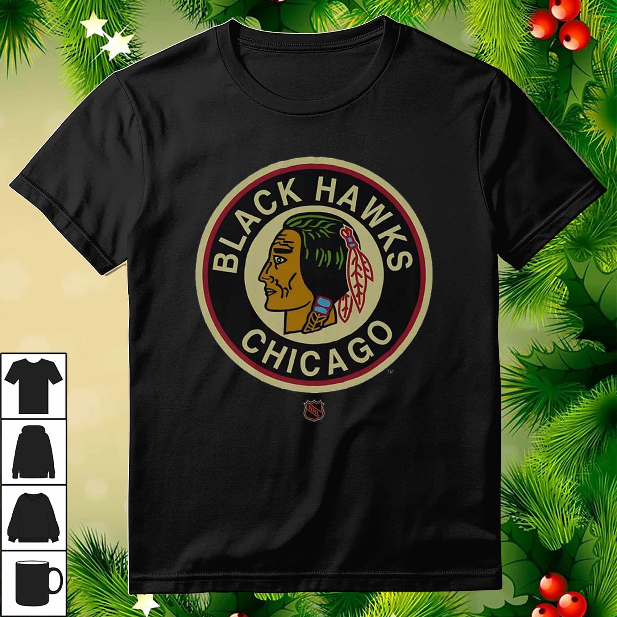 Chicago Blackhawks 1941 Retro Logo T-shirt Chicago Blackhawks 1941 Retro Logo T-shirt