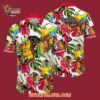 Chicago Blackhawks Tropical Parrot Pattern Summer Hawaiian Shirt 4