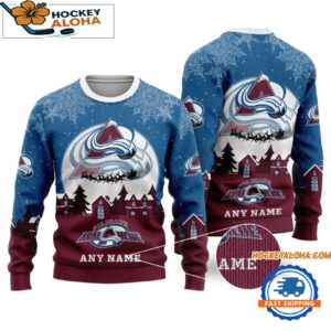 Colorado Avalanche Hockey New Design Litmited Ugly Sweater Custom Name