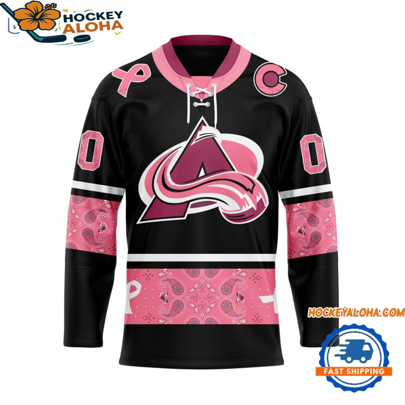 Colorado Avalanche In October We Wear Pink Breast Cancer Design Hockey Jersey Colorado Avalanche In October We Wear Pink Breast Cancer Design Hockey Jersey