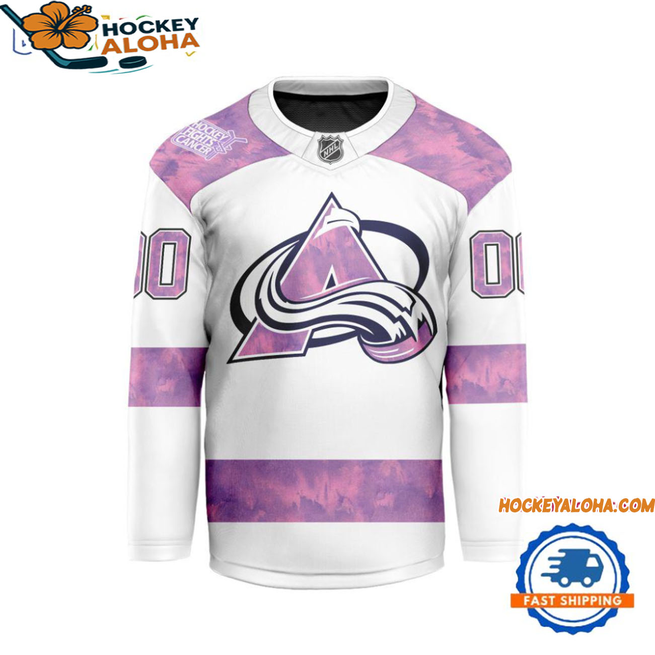 Colorado Avalanche Personalized Fights Cancer Design Hockey Jersey Colorado Avalanche Personalized Fights Cancer Design Hockey Jersey