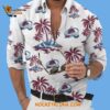 Colorado Avalanche Special Hockey Long Sleeve Hawaiian Button Shirt 2