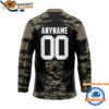 Columbus Blue Jackets Custom Honoring Veterans Camo Hockey Jersey 2
