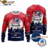 Columbus Blue Jackets Hockey New Design Litmited Ugly Sweater Custom Name