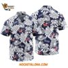 Columbus Blue Jackets Tropical Leafs Design Hawaiian Shirt 1