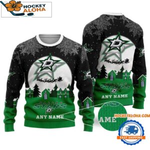 Dallas Stars Hockey New Design Litmited Ugly Sweater Custom Name