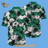 Dallas Stars Tropical Begonia Flower Pattern Summer Hawaiian Shirt 2