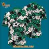 Dallas Stars Tropical Begonia Flower Pattern Summer Hawaiian Shirt 3