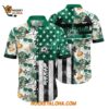 Dallas Stars Tropical Hat And Glasses Pattern Summer Hawaiian Shirt 1