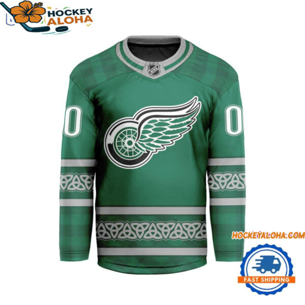 Detroit Red Wings For Stpatricks Day Limited New Hockey Jersey 1