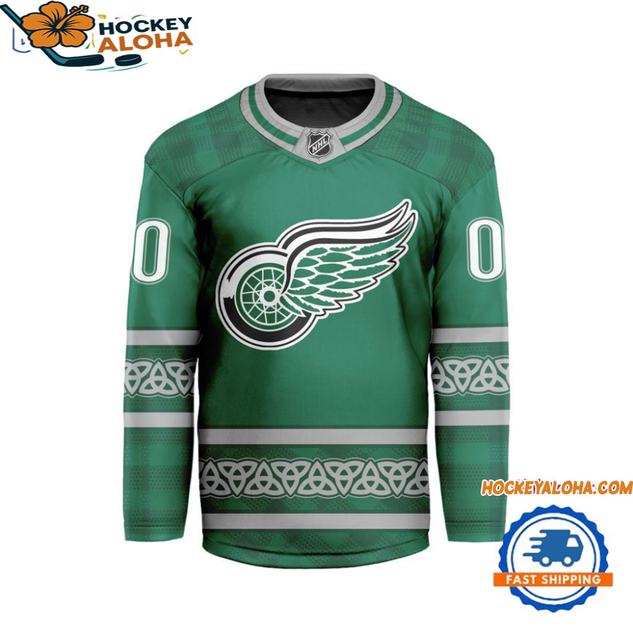 Detroit Red Wings For Stpatricks Day Limited New Hockey Jersey Detroit Red Wings For Stpatricks Day Limited New Hockey Jersey