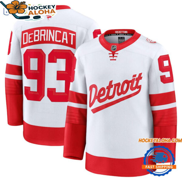 Detroit Red Wings Hockey Jersey 2025 Stadium Series Alex Debrincat Hockey Jersey