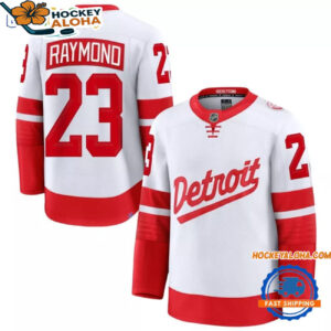 Detroit Red Wings Hockey Jersey 2025 Stadium Series Lucas Raymond Hockey Jersey
